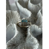 925 Sterling Silver Blue Topaz Ring Size 5.5