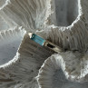 925 Sterling Silver Blue Topaz Ring Size 5.5