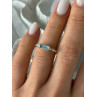 925 Sterling Silver Blue Topaz Ring Size 5.5