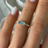 925 Sterling Silver Blue Topaz Ring Size 5.5