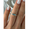 925 Sterling Silver Blue Topaz Ring Size 5.5
