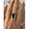 Beautiful Design 925 Sterling Silver Amber Ring Size 9