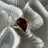 Beautiful Design 925 Sterling Silver Amber Ring Size 9