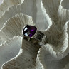 FAS 925 Sterling Silver Amethyst Ring Size 8