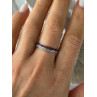 925 Sterling Silver Pink & White Spinel Ring Size 9