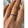 925 Sterling Silver Pink & White Spinel Ring Size 9