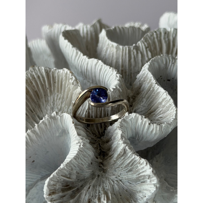 925 Sterling Silver Tourmaline Ring Size 9.5