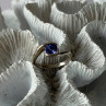 925 Sterling Silver Tourmaline Ring Size 9.5