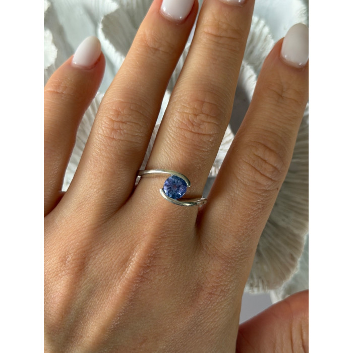 925 Sterling Silver Tourmaline Ring Size 9.5