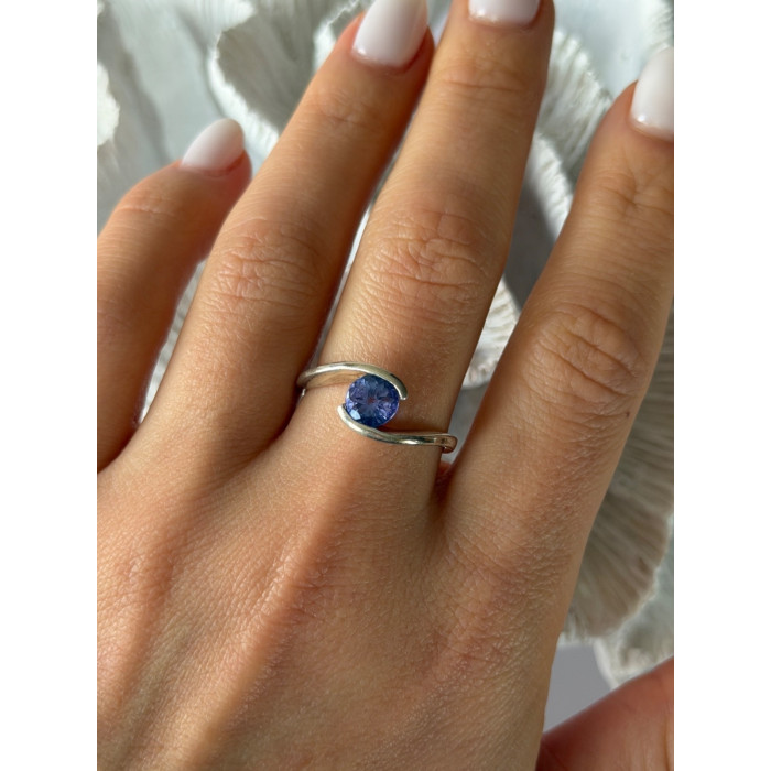 925 Sterling Silver Tourmaline Ring Size 9.5