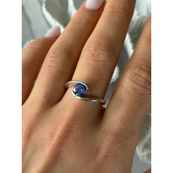 925 Sterling Silver Tourmaline Ring Size 9.5