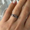 925 Sterling Silver White Topaz Heart Ring Size 7