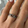 925 Sterling Silver White Topaz Heart Ring Size 7
