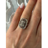 Vintage 925 Sterling Silver Marcasite Ring Size 6.5