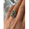 Vintage 925 Sterling Silver Marcasite Ring Size 6.5