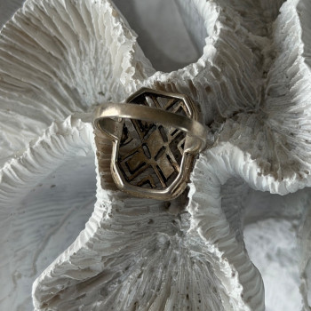Vintage 925 Sterling Silver Marcasite Ring Size 6.5