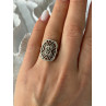 Vintage 925 Sterling Silver Marcasite Ring Size 6.5