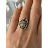 Vintage 925 Sterling Silver Marcasite Ring Size 6.5