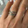 Trio 925 Sterling Silver Ring Size 7