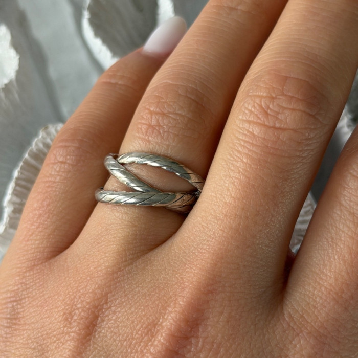Trio 925 Sterling Silver Ring Size 7