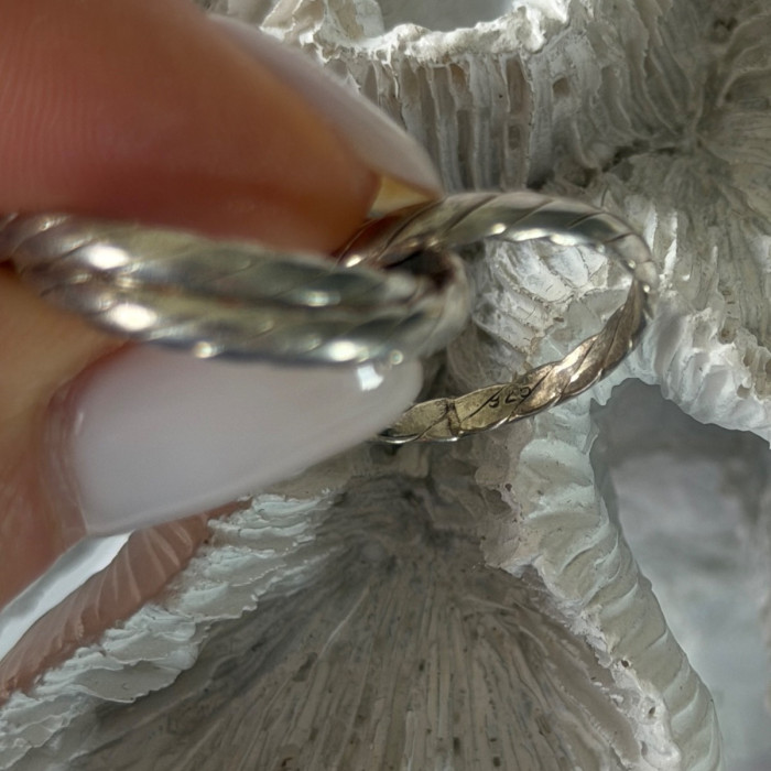 Trio 925 Sterling Silver Ring Size 7