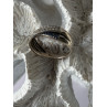 925 Sterling Silver White & Blue Spinel Ring Size 9.5