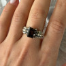 Avon 925 Sterling Silver Brown Tourmaline Ring Size 8