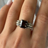 Avon 925 Sterling Silver Brown Tourmaline Ring Size 8