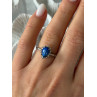 925 Sterling Silver Blue Star Sapphire Ring Size 7
