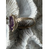 Beautiful Vintage 925 Sterling Silver Amethyst Ring Size 7