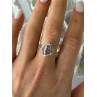 Avon 925 Sterling Silver Amethyst Ring Size 10