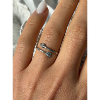 Adjustable Arrow 925 Sterling Silver Ring
