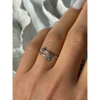 Adjustable Arrow 925 Sterling Silver Ring