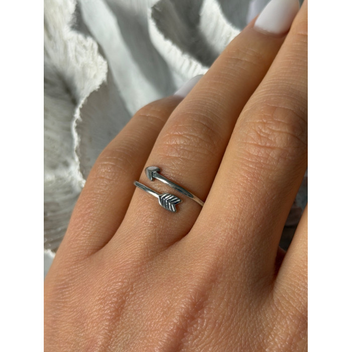 Adjustable Arrow 925 Sterling Silver Ring