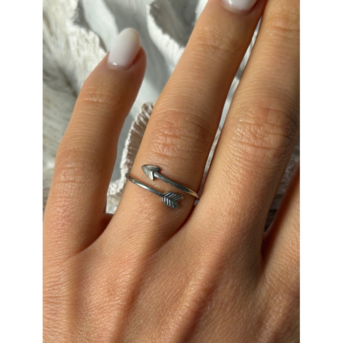 Adjustable Arrow 925 Sterling Silver Ring