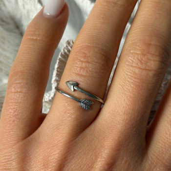 Adjustable Arrow 925 Sterling Silver Ring
