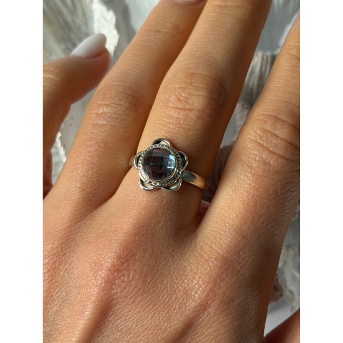 Vintage 925 Sterling Silver Aquamarine Ring Size 8