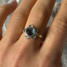 Vintage 925 Sterling Silver Aquamarine Ring Size 8