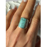 925 Sterling Silver Turquoise Ring Size 7.5