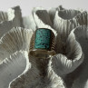 925 Sterling Silver Turquoise Ring Size 7.5