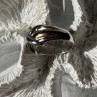 925 Sterling Silver Gold Plated Part Ring Size 7