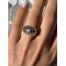 925 Sterling Silver Gold Plated Part Ring Size 7