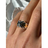 925 Sterling Silver Gold Plated Part Ring Size 7