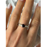 925 Sterling Silver Garnet Ring Size 9