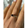925 Sterling Silver Garnet Ring Size 9