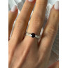 925 Sterling Silver Garnet Ring Size 9
