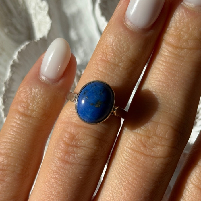 Vintage 925 Sterling Silver Sodalite Ring Size 4.5