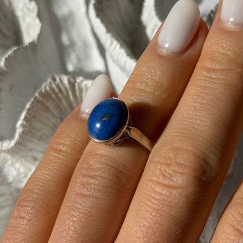 Vintage 925 Sterling Silver Sodalite Ring Size 4.5