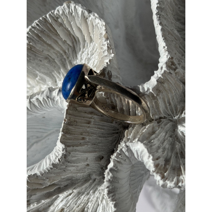 Vintage 925 Sterling Silver Sodalite Ring Size 4.5