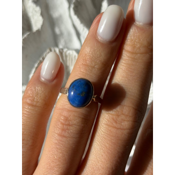 Vintage 925 Sterling Silver Sodalite Ring Size 4.5